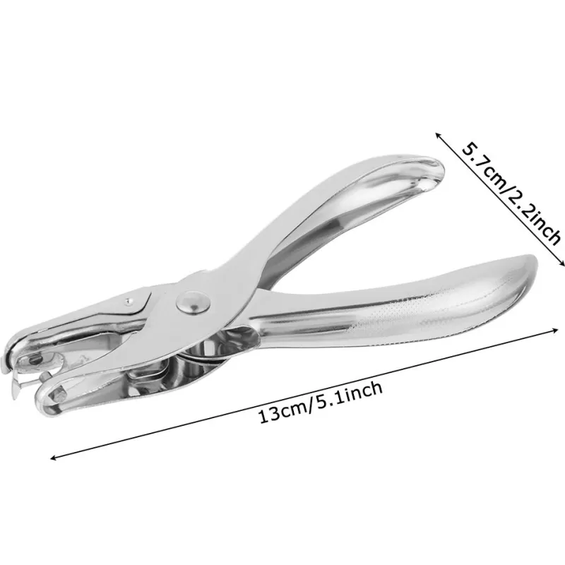 Clearance SOC 1 Pc Metal 3/6mm Pore Diameter Punch Pliers Single Hole Puncher Hand Paper Scrapbooking Punches 1-8 Pages Paper Hole Puncher