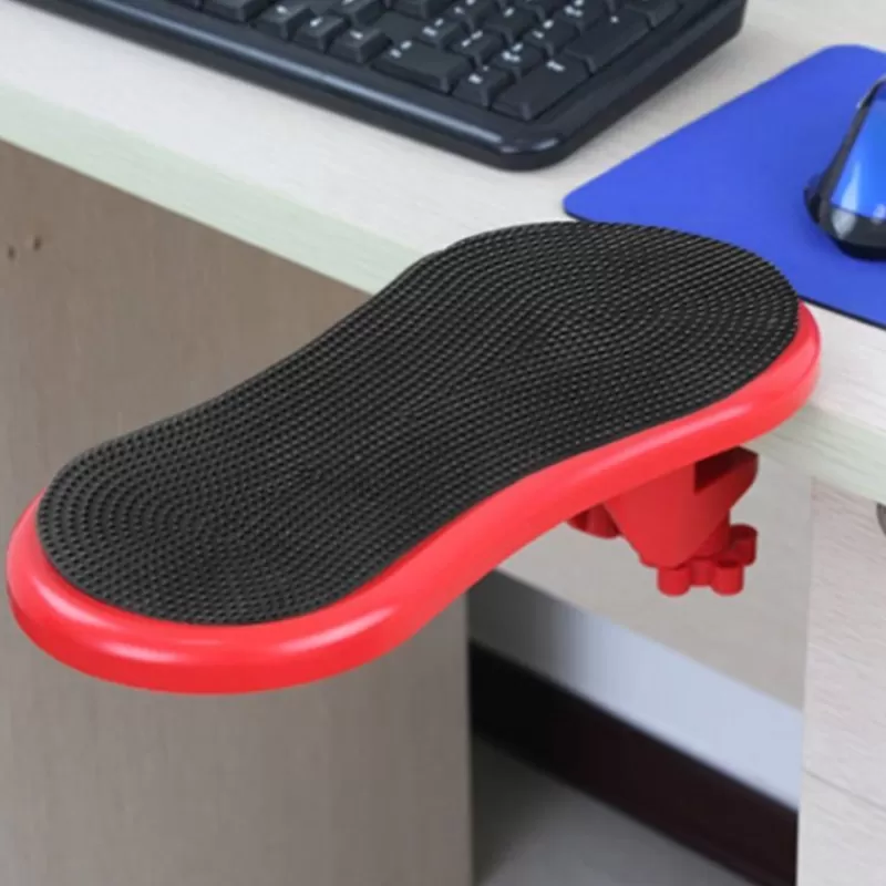 Discount SOC 2021 New Rotating Computer Arm Rest Pad Ergonomic Adjustable PC Wrist Rest Extender Desk Hand Bracket Home Office Mouse Pad