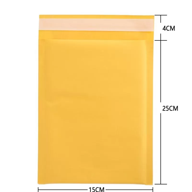 Cheap SOC 50PCS Kraft Paper Bubble Envelopes Bags Bubble Mailing Bag Mailers Padded Shipping Envelope Business Supplies Various Sizes