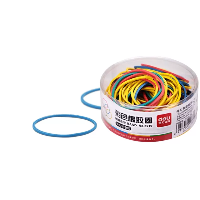 Hot SOC Colorful Strong Elastic Rubber Band Loop 50g School Stationery Office Pen Holder Organiser
