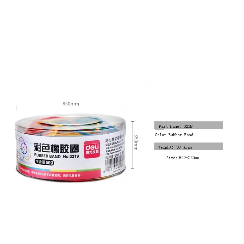 Hot SOC Colorful Strong Elastic Rubber Band Loop 50g School Stationery Office Pen Holder Organiser