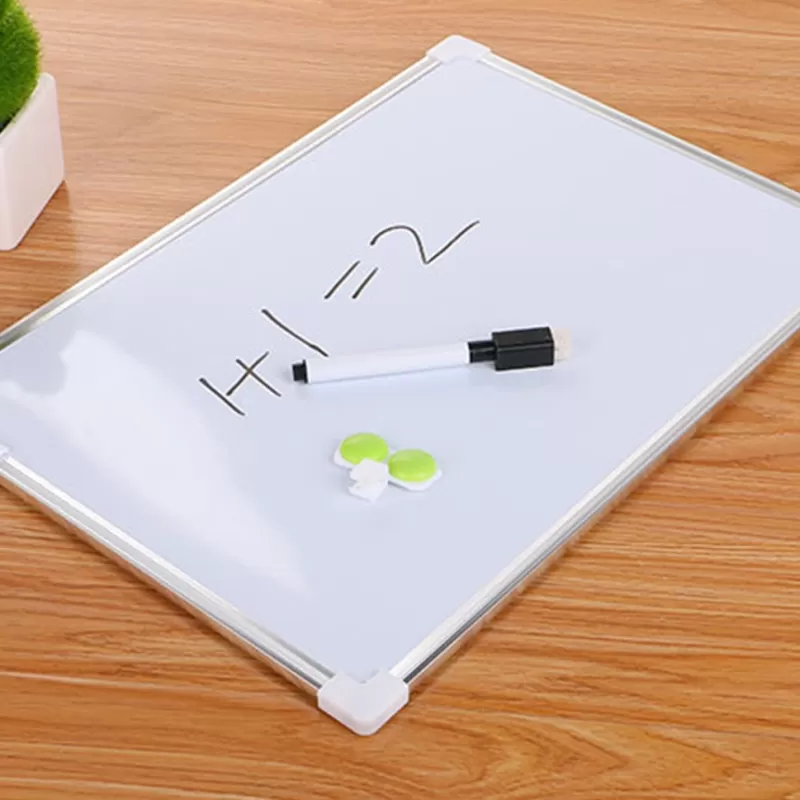 Hot SOC Double Side Magnetic Whiteboard Office School Dry Erase Writing Board Pen Magnets Buttons