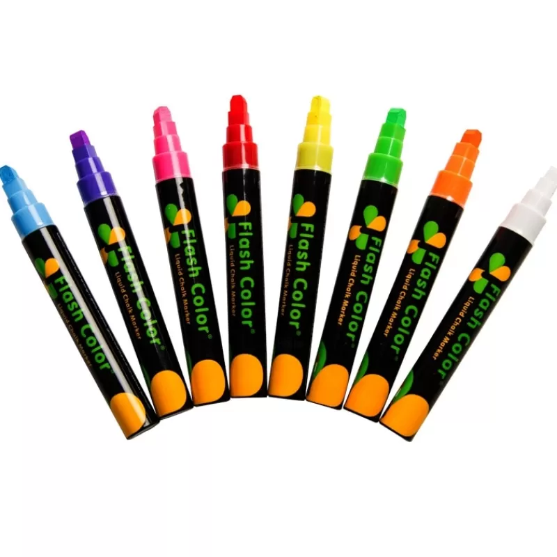 Clearance SOC Haile 8Color 3*6mm Liquid Chalk Erasable Highlighter Fluorescent Marker Pen,For Whiteboard Graffiti LED Advertisement Chalkboard