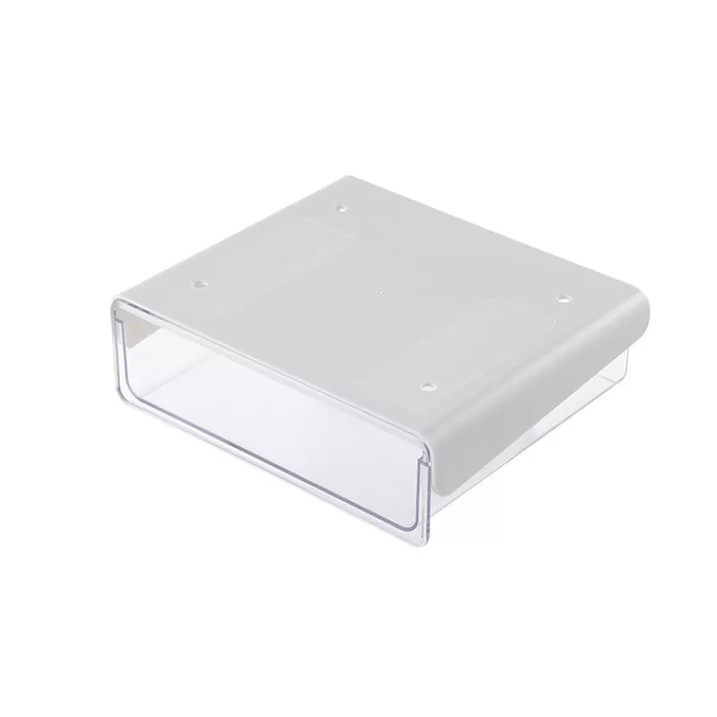 Flash Sale SOC Self Adhesive Under Desk Drawer Office Pen Holder Hidden Organizer Box Kitchen Knife And Fork Storage Tray Storage Box